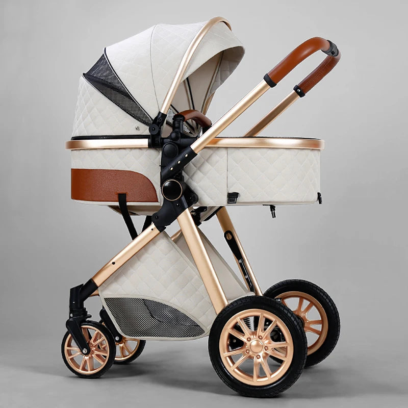 Luxus Kinderwagen 3-in-1 Hoch