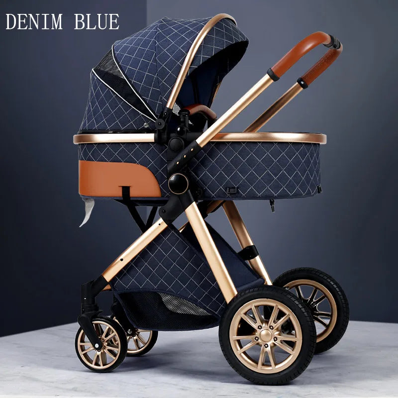 Luxus Kinderwagen 3-in-1 Hoch