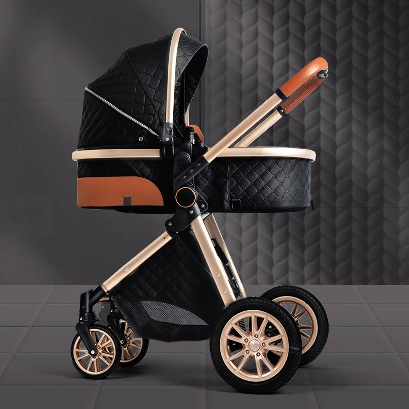 Luxus Kinderwagen 3-in-1 Hoch