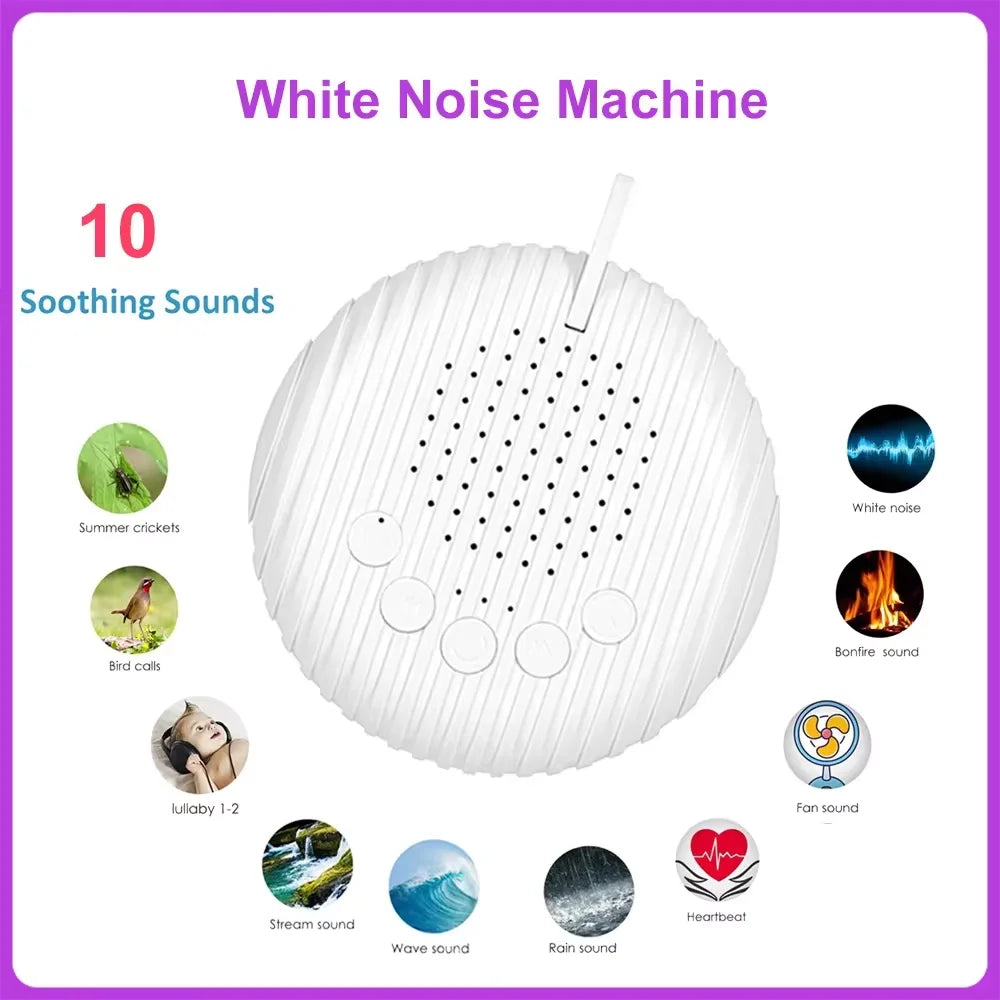 10 Lieder Weisses Rauschen Soundmaschine Tragbare Baby-Schlafmaschine
