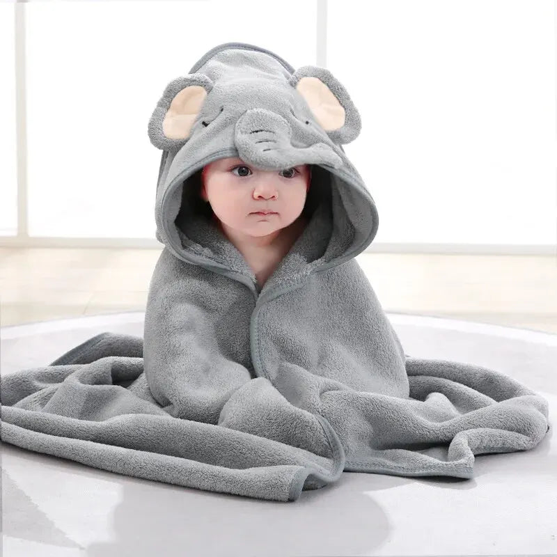 Hochwertiger Kleinkind-Bademantel und Baby-Badetuch