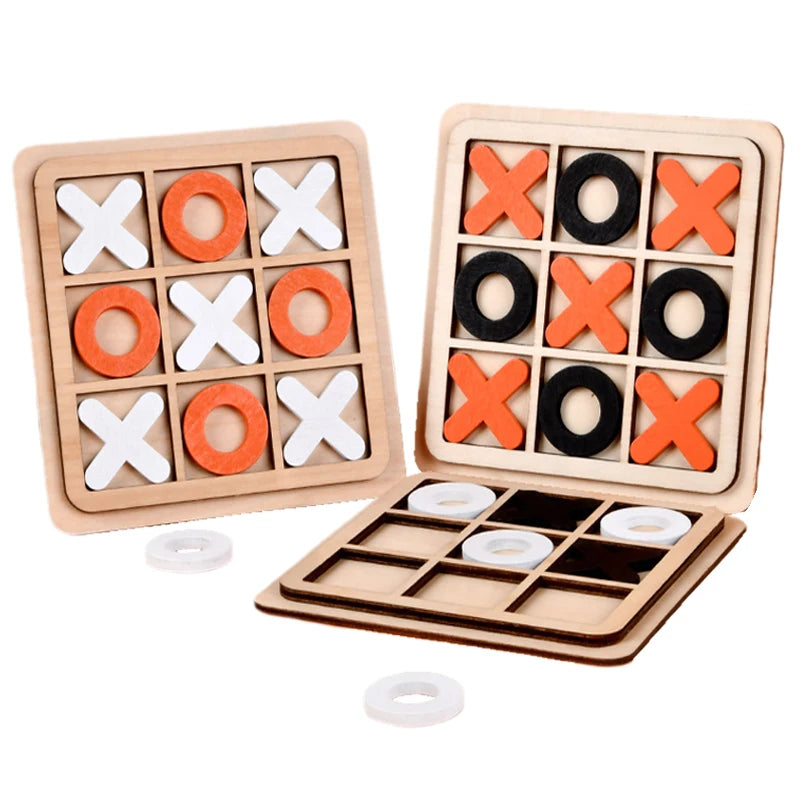 Montessori-Schachspiel aus Holz, Puzzle-Spielzeug
