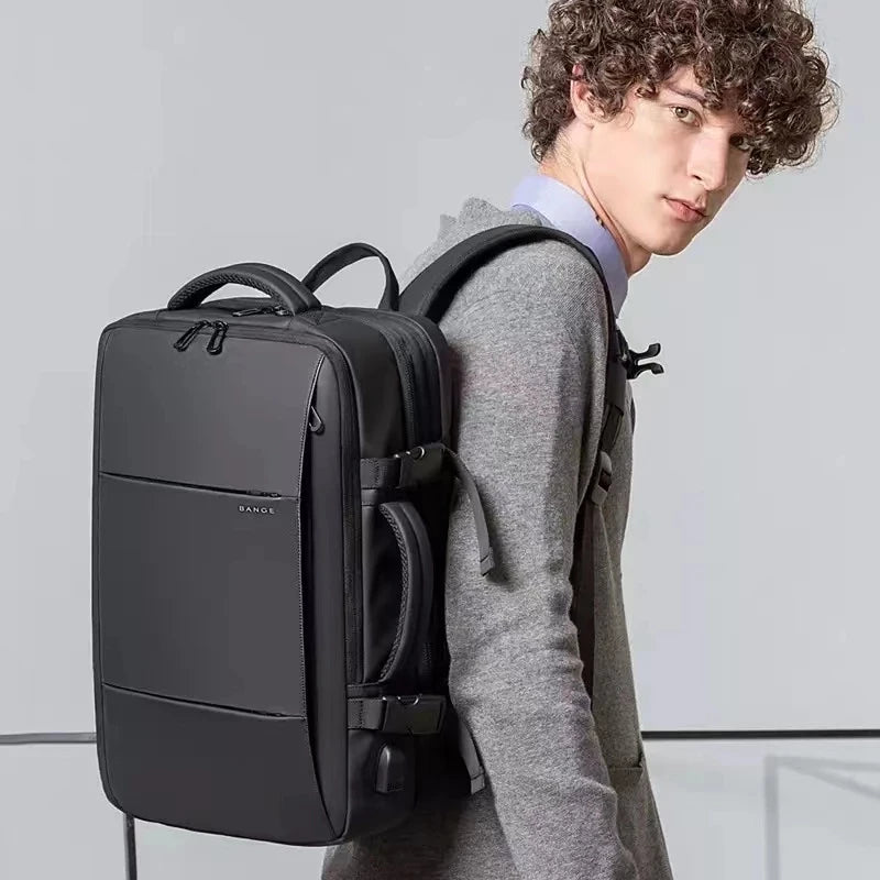 ANGE Luxus-Wickelrucksack – Erweiterbar mit USB-Anschluss, ideal für Reisen