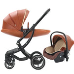 Babywagen 3-in-1, Luxus-Kinderwagen mit Autositz