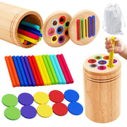 Montessori Holzspielzeug Farbsortierung für Kleinkinder