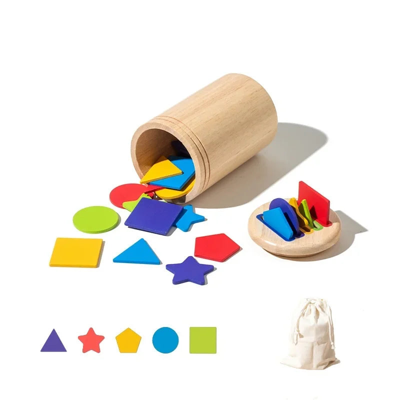 Montessori Holzspielzeug Farbsortierung für Kleinkinder