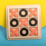 Montessori-Schachspiel aus Holz, Puzzle-Spielzeug
