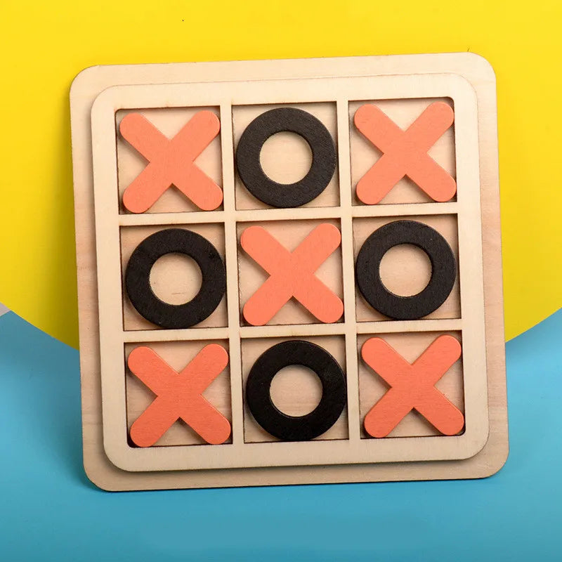Montessori-Schachspiel aus Holz, Puzzle-Spielzeug